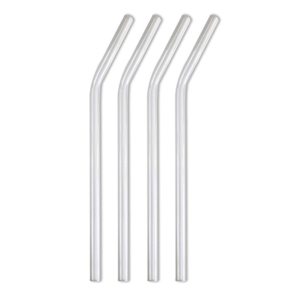 Eco-Friendly BarBaydos Glass Drinking Straws - Reusable, BPA-Free, Durable for Smoothies, Cocktails & Iced Coffee - Perfect for Home, Office & Travel Use