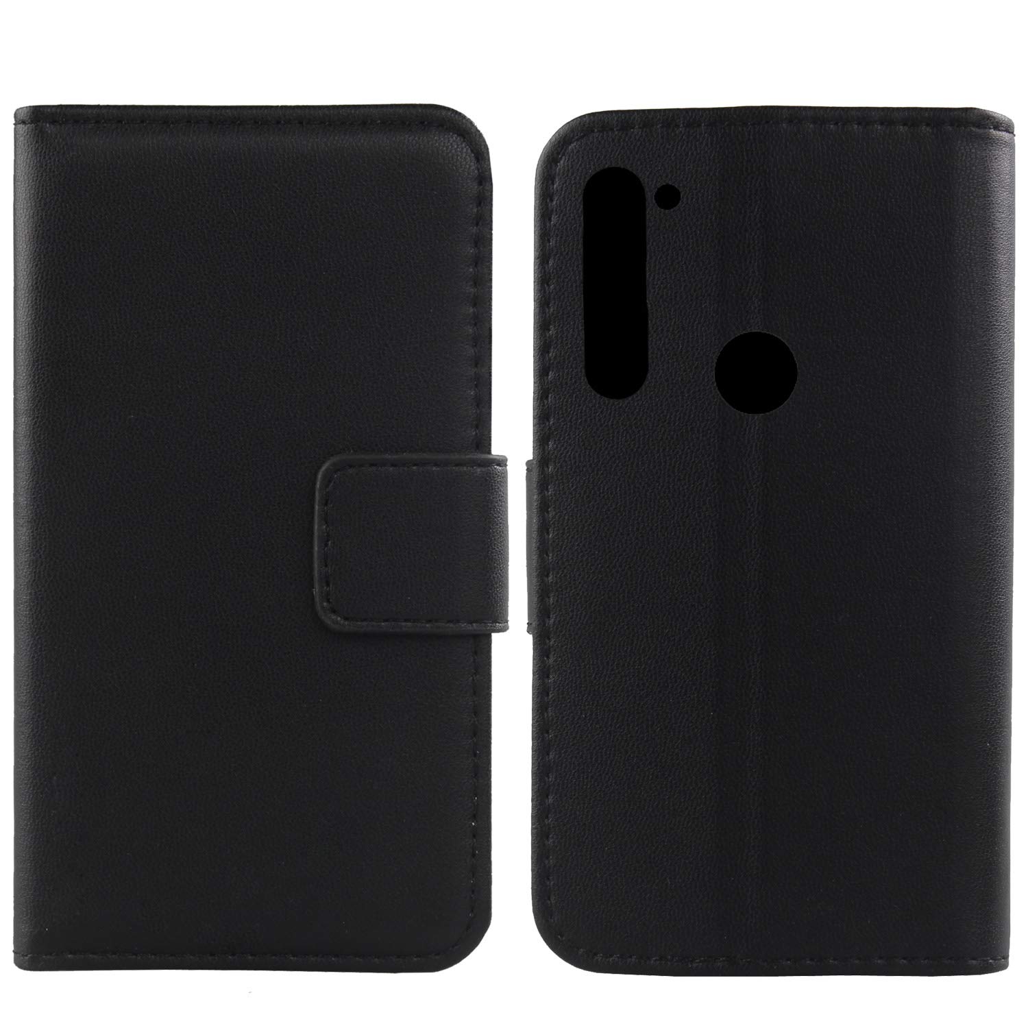 Premium Genuine Leather Wallet Case for Motorola Moto G Stylus/G8 Stylus/G Pro (6.4