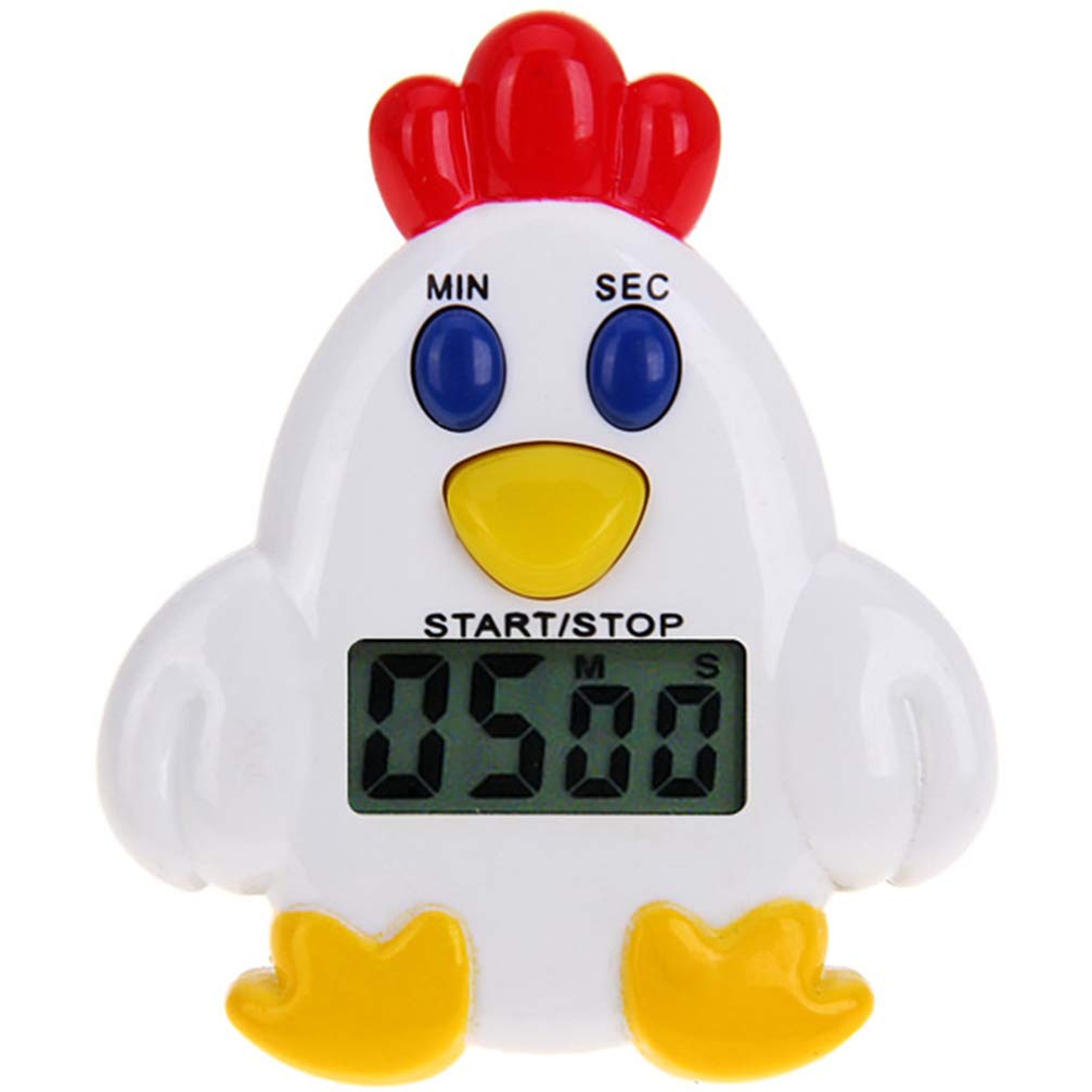 DOITOOL Digital Kitchen Timer with Magnetic Back - Countdown Egg Timer for Cooking, Baking, and Roasting - Cute Rooster Figurine for Easter, Home, Office & School Decor (Ideal for Kitchen, Classroom, and Gift Giving)