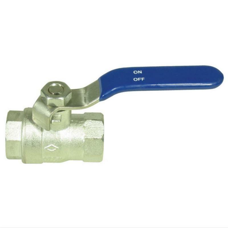 Chrome Plated Brass Ball Valves - Various Sizes for Water, Gas & Oil Applications - Durable Plumbing & Industrial Use