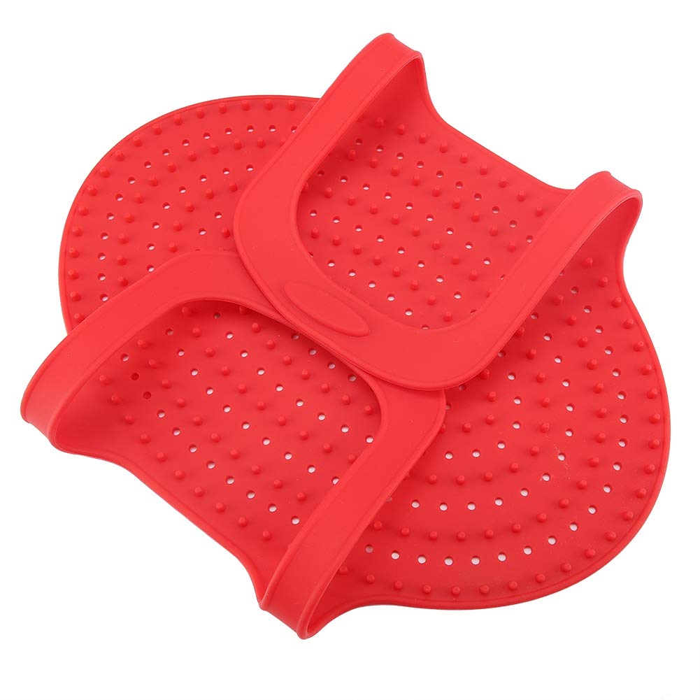 Heat Resistant Turkey Lifter & Poultry Roasting Sling - Non-Stick Silicone Oven Baking Mat for Thanksgiving, Christmas & Holiday Cooking (Red) - Perfect for Roasting Turkey, Chicken & Large Meats in Oven or Grill