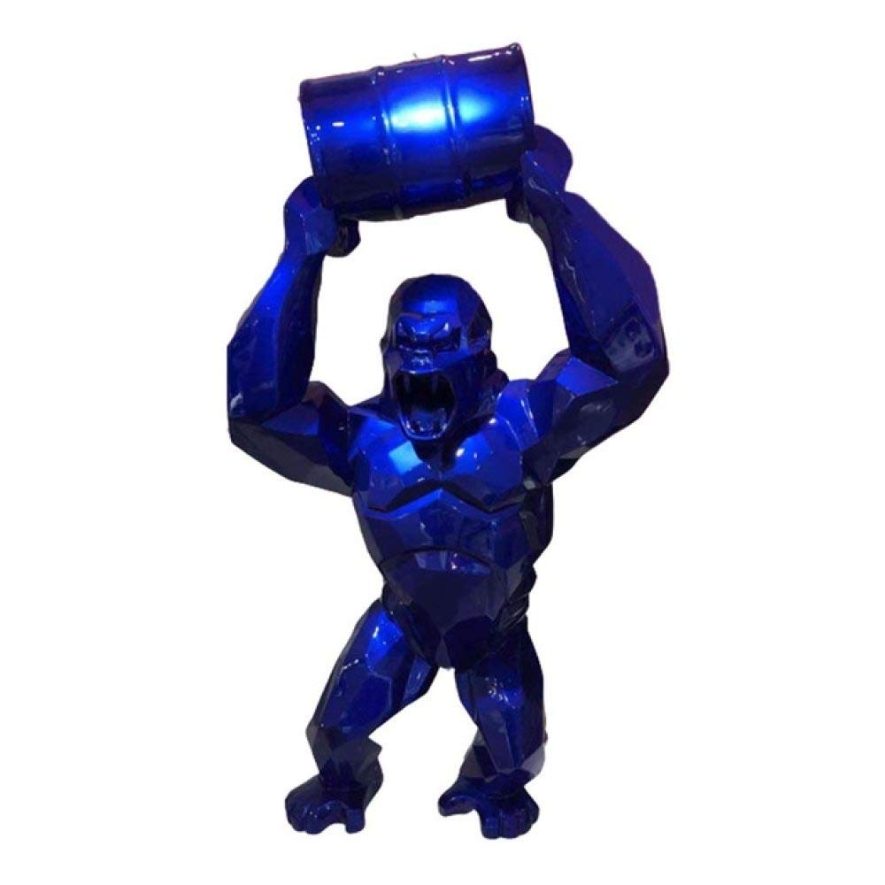 65cm Large Geometric Donkey Kong Sculpture - Creative Gorilla Statue, Animal Artwork, Unique Home Decor Gift for Gamers & Collectors - Perfect for Living Room, Office & Gaming Room Display