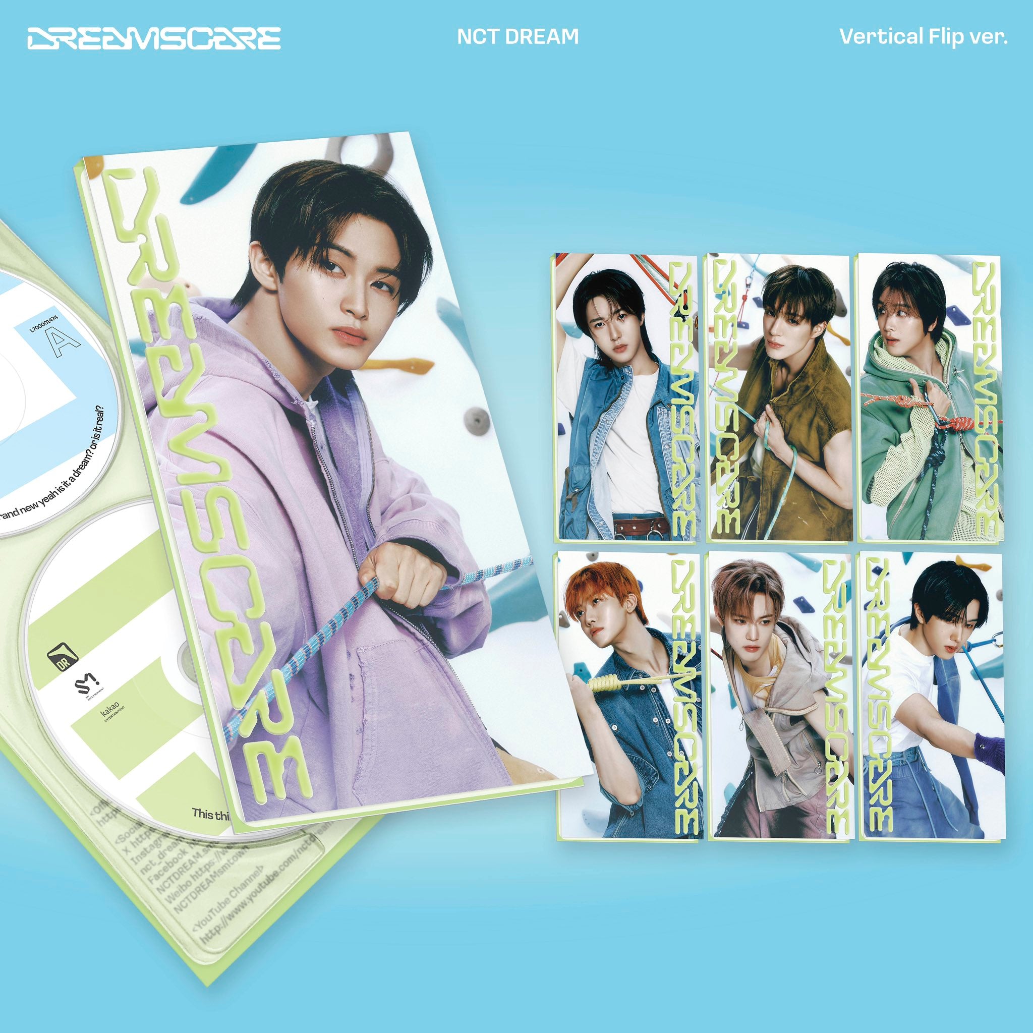 NCT DREAM 4th Album 'DREAMSCAPE' (Vertical Flip Version) - K-Pop Poster for Room Decor, Fan Collection & Gift for Kpop Lovers