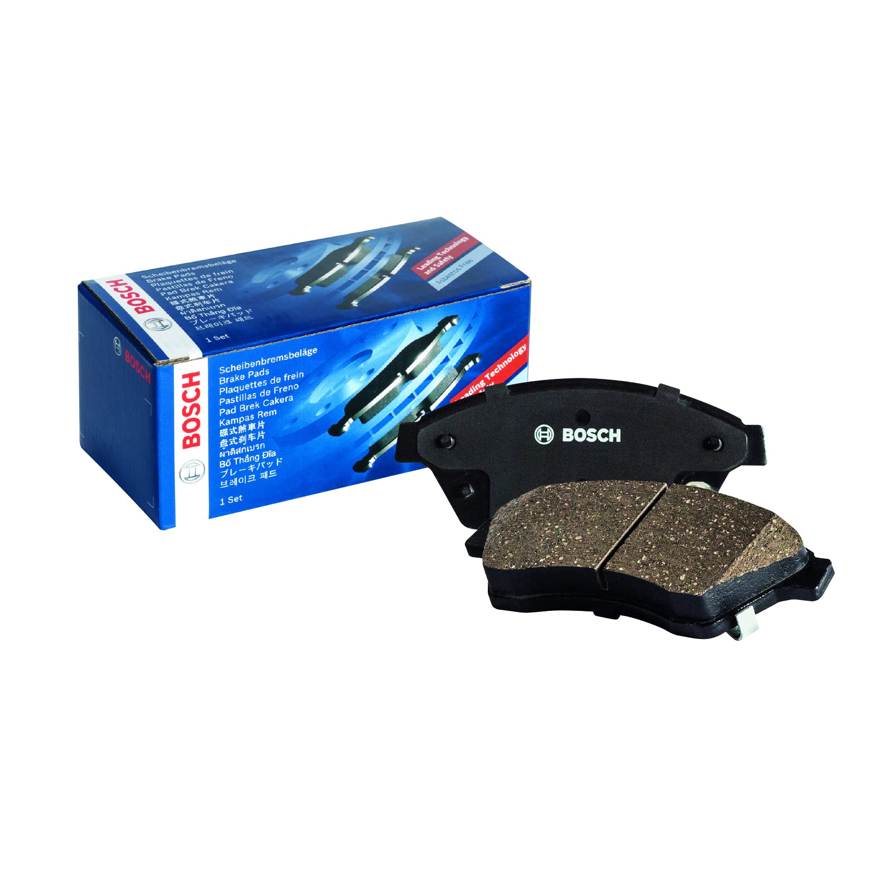 BOSCH BP1187-0986494275 Brake Pad Set - Premium Quality Ceramic Brake Pads for Smooth & Quiet Stopping | Perfect for Daily Commuting, City Driving & Highway Use