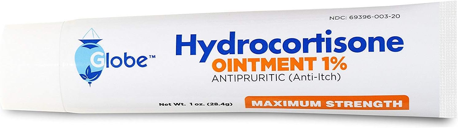 Maximum Strength Hydrocortisone Ointment 1% - Fast Itch Relief for Eczema, Psoriasis & Rashes - Doctor Recommended for Adults & Kids - Soothes Dry, Itchy Skin at Home & On-The-Go