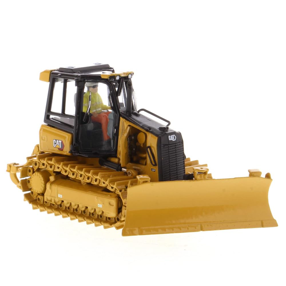 1:50 Scale Caterpillar D3 Dozer Diecast Model by Diecast Masters - High Line Series 85673 with Metal Tracks & Detailed Engine Compartment | Collectible Construction Equipment for Display & Play | Perfect for Model Enthusiasts & Kids' Construction Toy Scenes