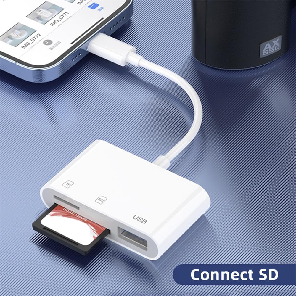 USB-C to Micro SD Card Reader - Compatible with MacBook, Phone, Tablet for Fast Data Transfer