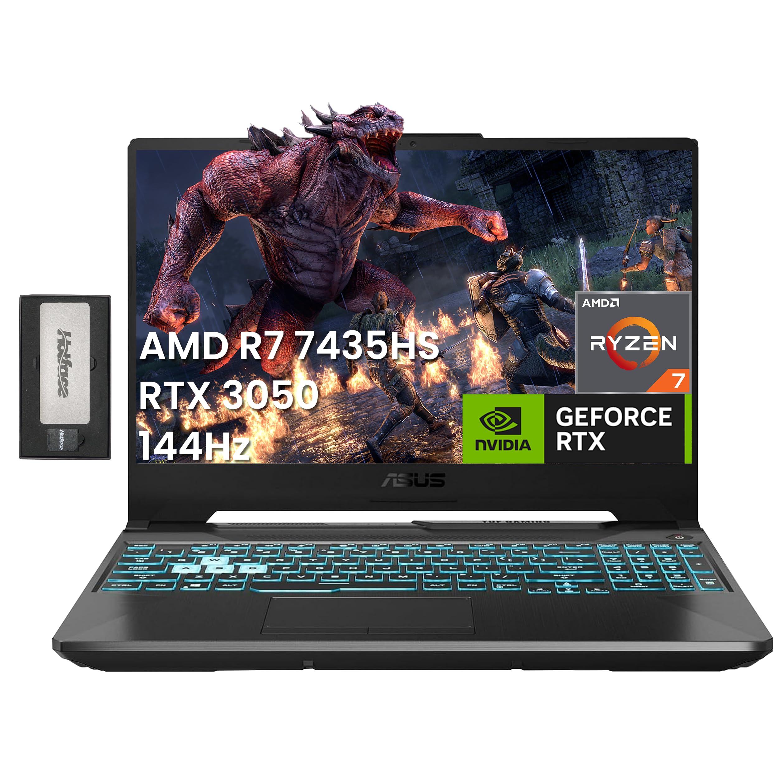 ASUS TUF A15 Gaming Laptop - Ryzen 7, RTX 3050, 144Hz for Pro Gaming & Work