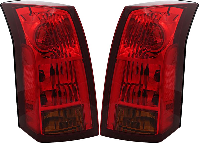 2004-2007 Cadillac CTS Tail Lights Lamps Set - Driver & Passenger Side Replacement - Perfect for Night Driving & Enhanced Safety
