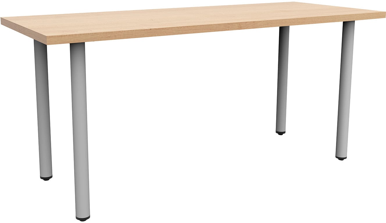 Safco JURNI 60 x 24 Inch Multi-Purpose Table with Post Leg and Glides - Heavy Duty Work Table for Office, Classroom, Conference Room, and Home Use [JN6024NFXPGL]
