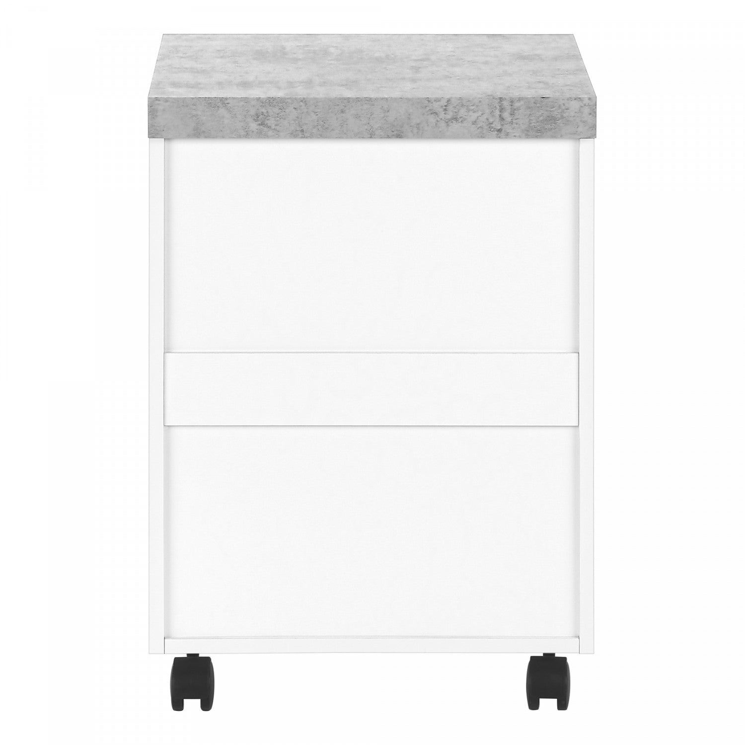 Solvi White 2-Drawer Filing Cabinet - Letter Size, Home Office Organization, Document Storage for Files & Folders - Perfect for Home, Office, or School Use