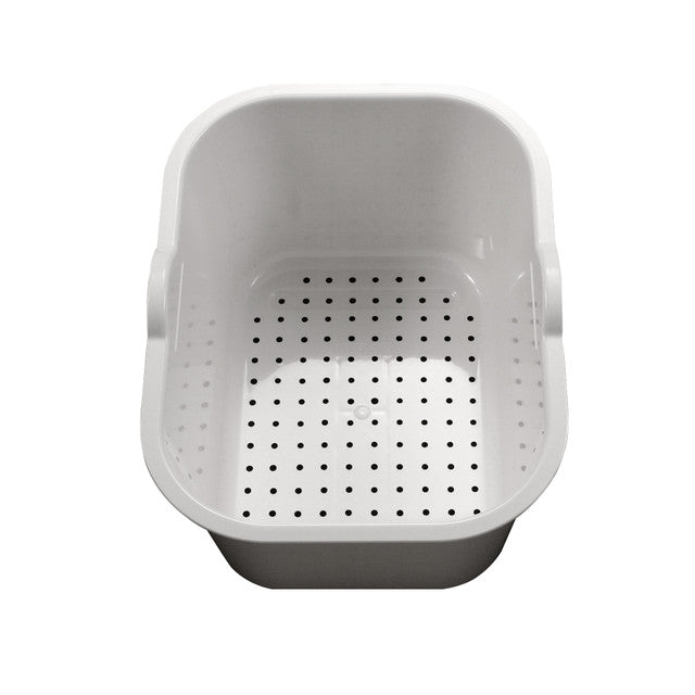 Houzer CL 1420 Plastic Colander - Durable Kitchen Strainer for Pasta, Vegetables & Fruits - Perfect for Cooking, Washing & Draining Food
