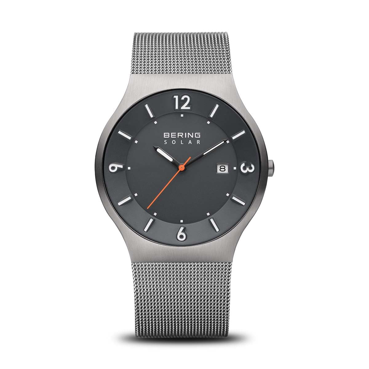BERING Men's Solar Watch - Stainless Steel Case, Sapphire Crystal, Solar-Powered Movement for Men | Perfect for Business, Casual, and Outdoor Activities