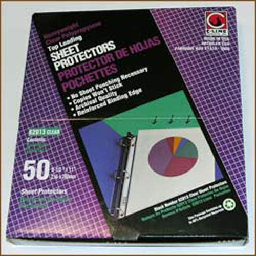 Clear Plastic Sheet Protectors for Small Documents - Letter Size, Acid-Free, 3-Hole Punched - Perfect for School, Office, and Home Organization
