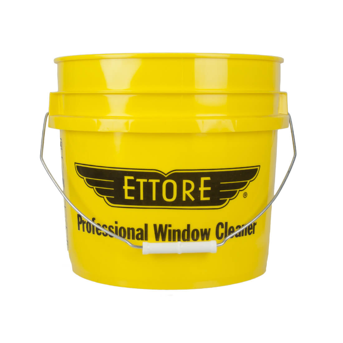 Ettore 3.5 Gallon Bucket - Heavy Duty Plastic Pail with Handle for Cleaning, Painting, Gardening & Outdoor Use