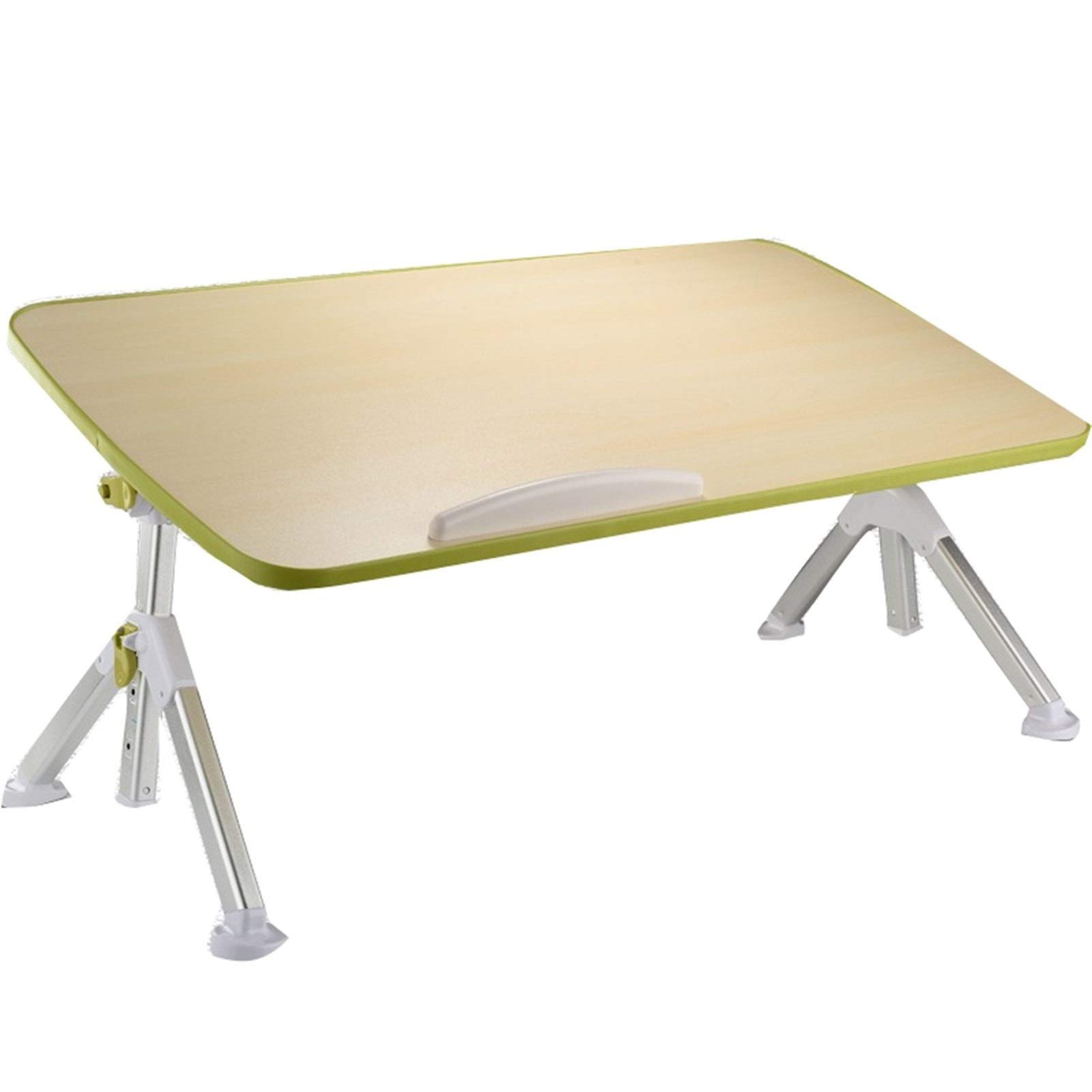 Adjustable Foldable Laptop Stand & Bed Tray - Portable Standing Desk for Sofa, Floor, Kids Room - Multi-Angle Notebook Holder for Work, Study, Breakfast in Bed (Beige) - Perfect for Home Office, Dorm & Travel Use