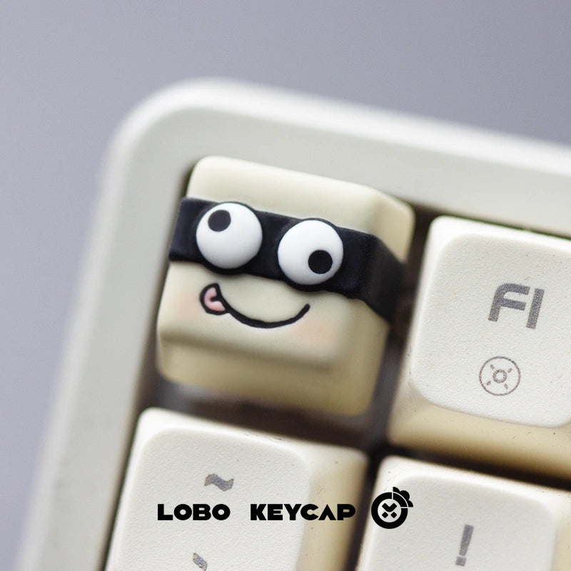 Custom Emoji Theme Resin Art Keycaps - Personalized Design for Mechanical Keyboards | Gaming, Typing & Office Use