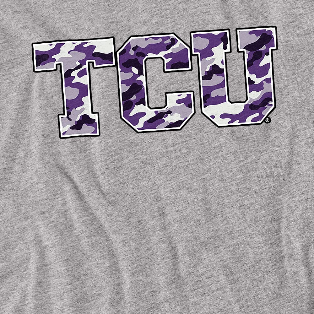 Texas Christian University Official Camo Women's T-Shirt | TCU Camouflage Graphic Tee for Women | Perfect for Game Day, College Spirit & Casual Wear