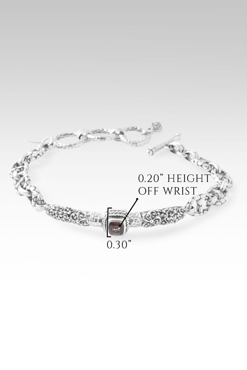 Smoky Quartz Celebrate Life Bracelet - Handmade Adjustable Spiritual Healing Jewelry for Women - Perfect for Meditation, Yoga & Positive Energy