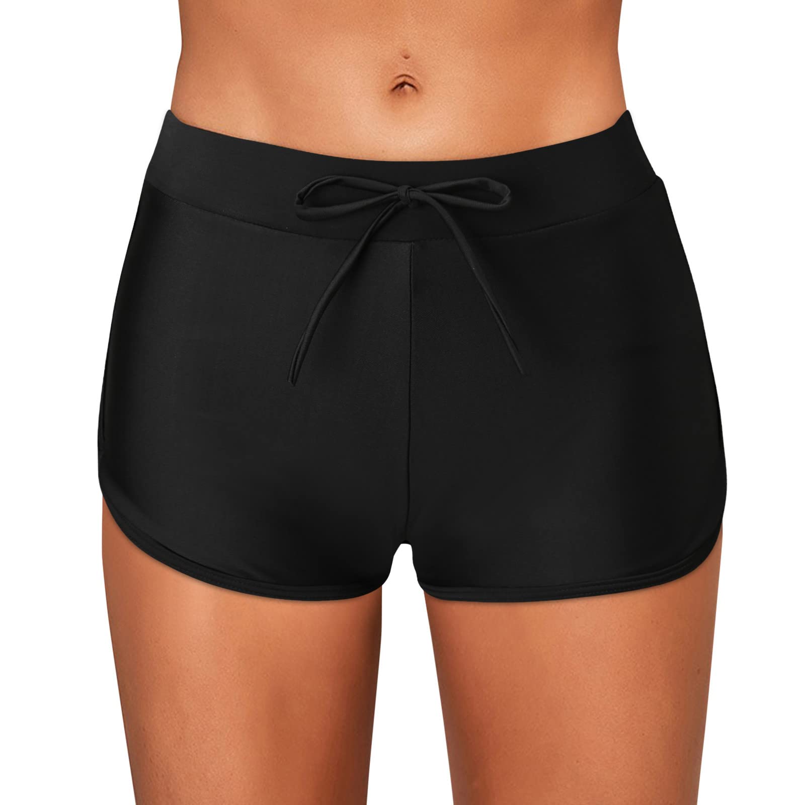 Women's Swimsuits - Tankini Bikini Set with Lace High Waist Beach Shorts & Running Bottoms | Perfect for Swimming, Beach Vacations, and Water Sports