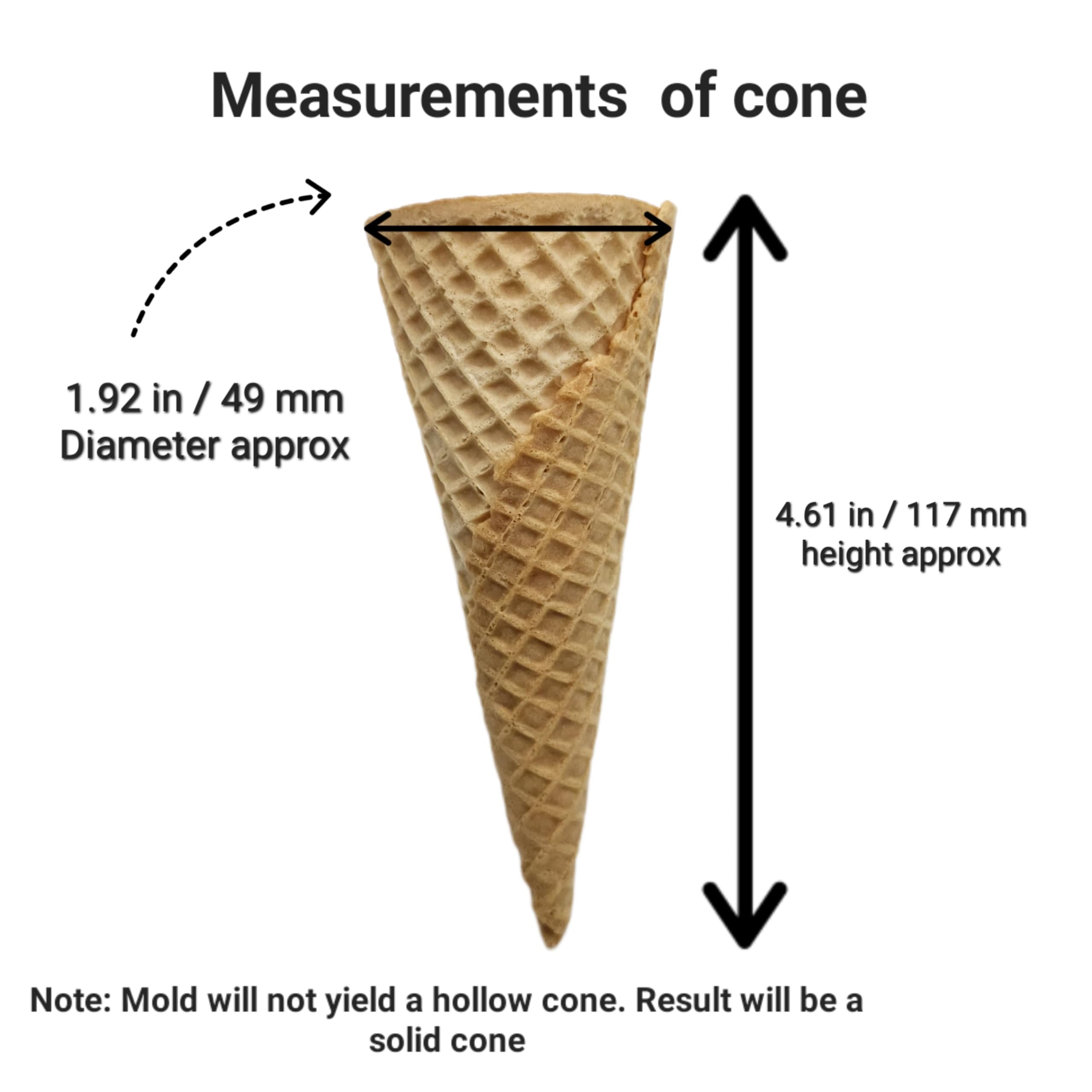 3D Silicone Waffle Cone Mold - Realistic Ice Cream Cone Maker for Homemade Desserts | Perfect for DIY Ice Cream, Party Treats & Bakery Decorations