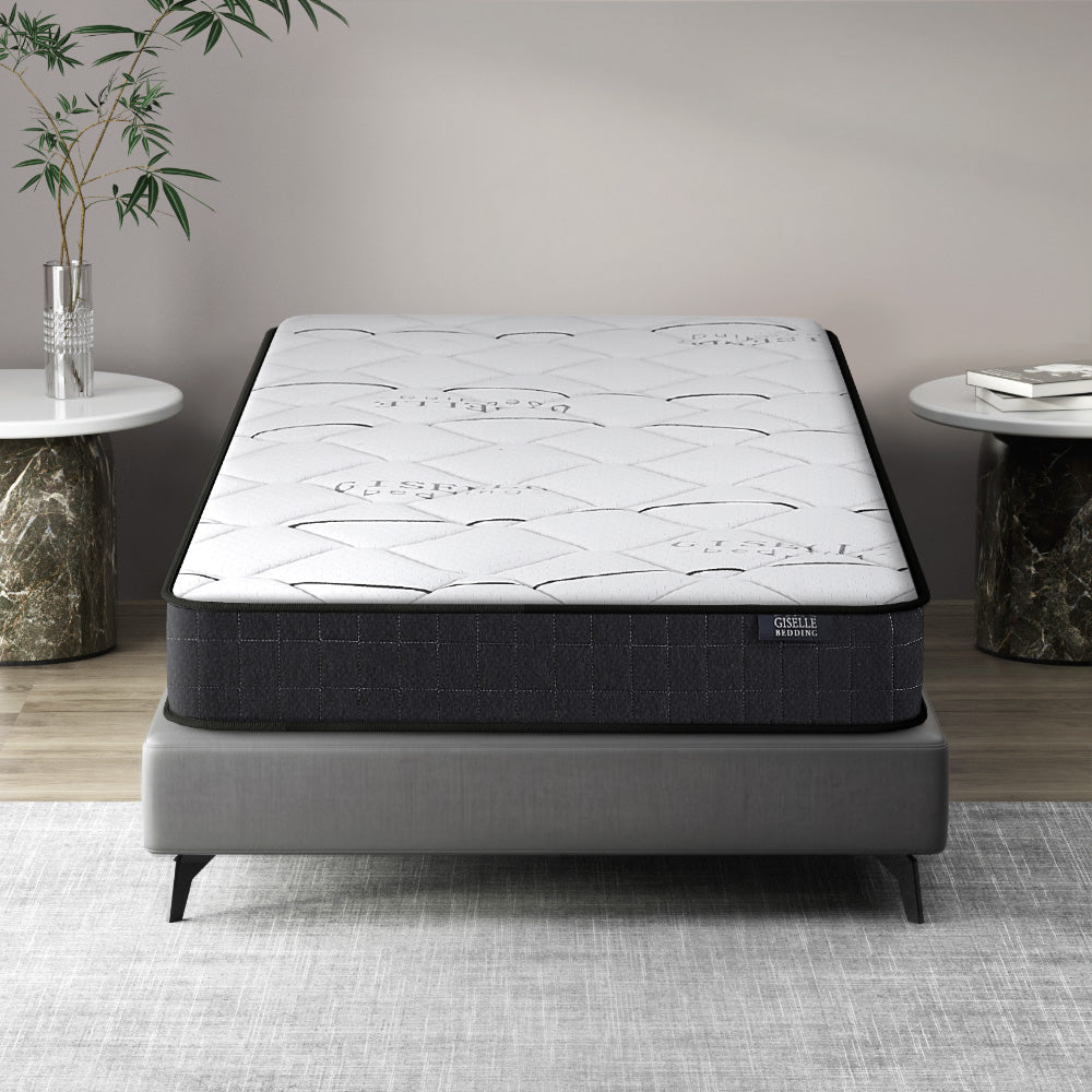 Glay Bonnell Spring Mattress - 16cm Thick Single Size, Medium Firm Support for Back Pain Relief | Perfect for Guest Beds, Dorm Rooms & Small Spaces