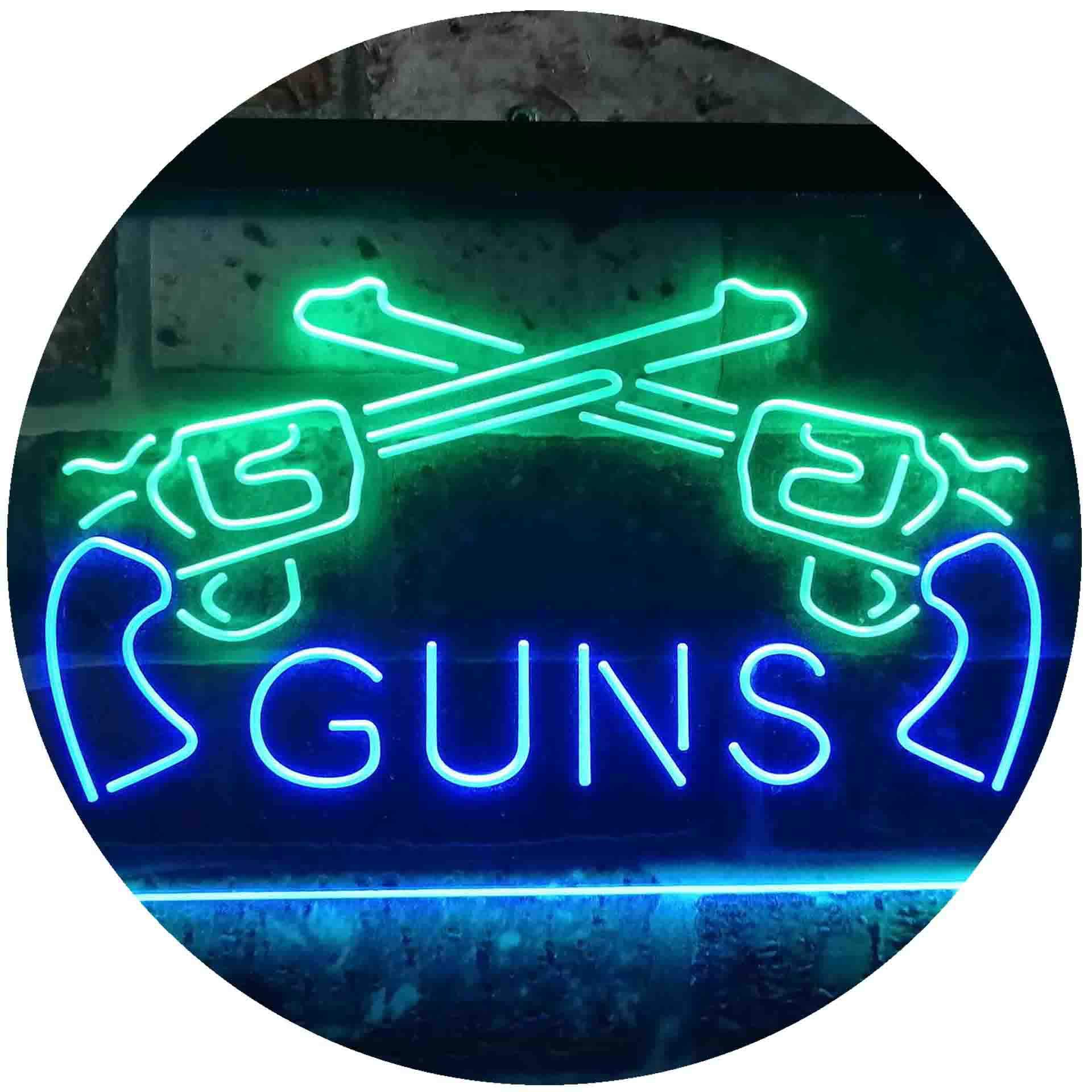 ADVPRO Dual Color LED Neon Sign - Green & Blue 12x8.5