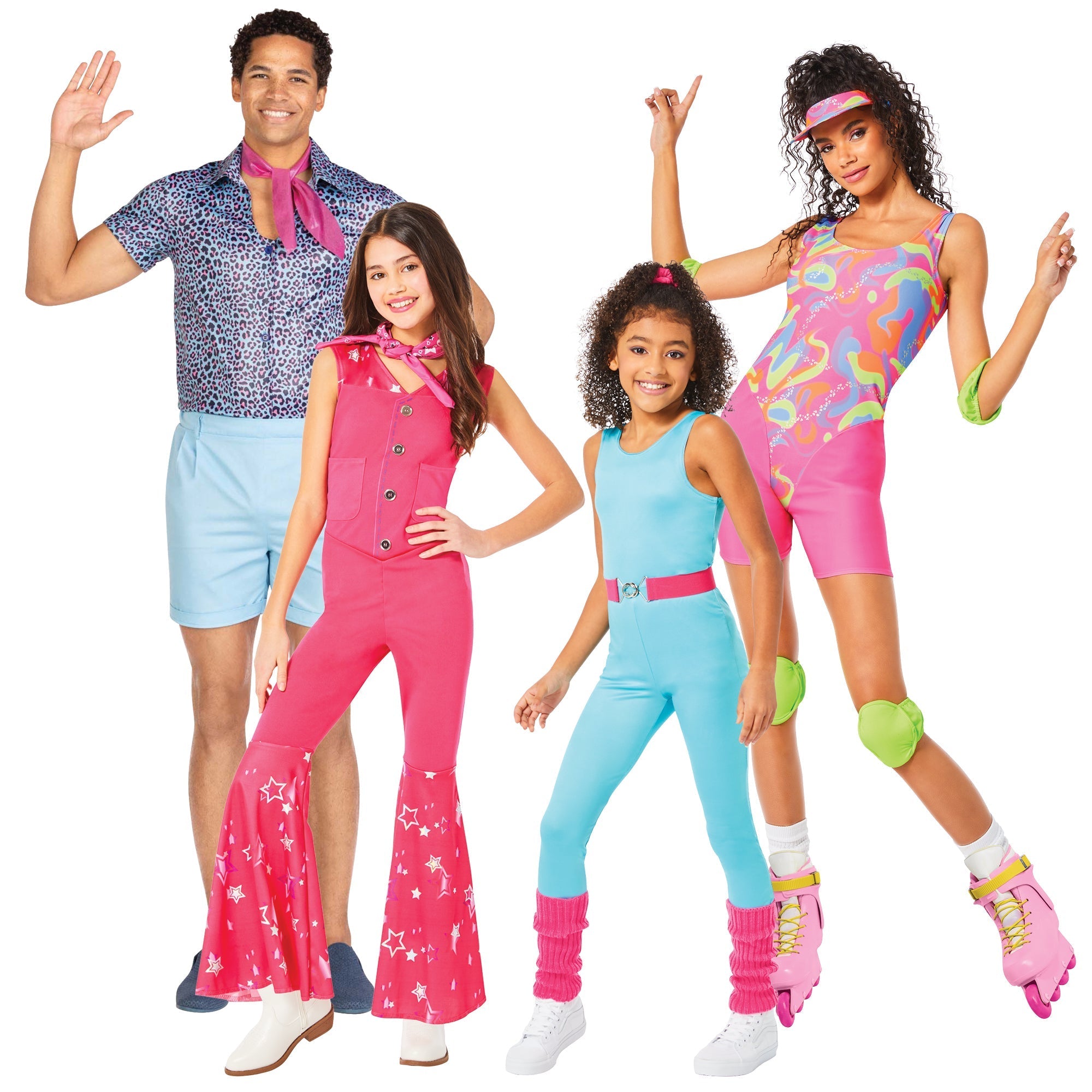 Barbie Family Costumes Set - Matching Outfits for Mom, Dad & Kids - Perfect for Halloween, Dress-Up & Family Photo Shoots