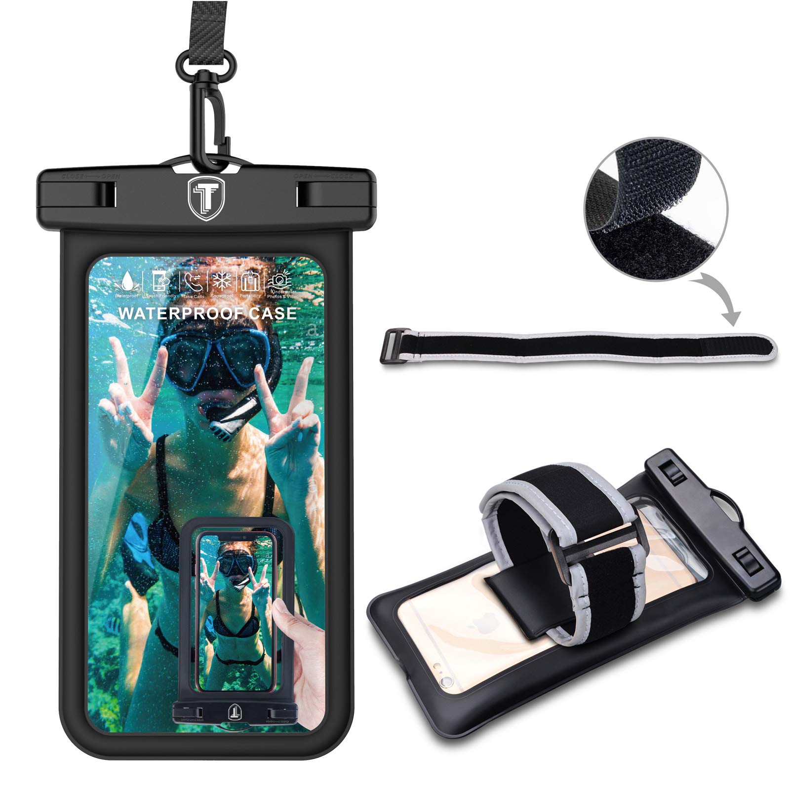 Waterproof Phone Pouch Floating Case - Universal Dry Bag for iPhone 16/15 Pro Max/14/13/12/11/Xr/X & Samsung Galaxy S25/S24/S23/S22/S21+/S20/S10/S9/Note 20/A12-A16/A35 - Perfect for Swimming, Beach, Kayaking & Outdoor Activities