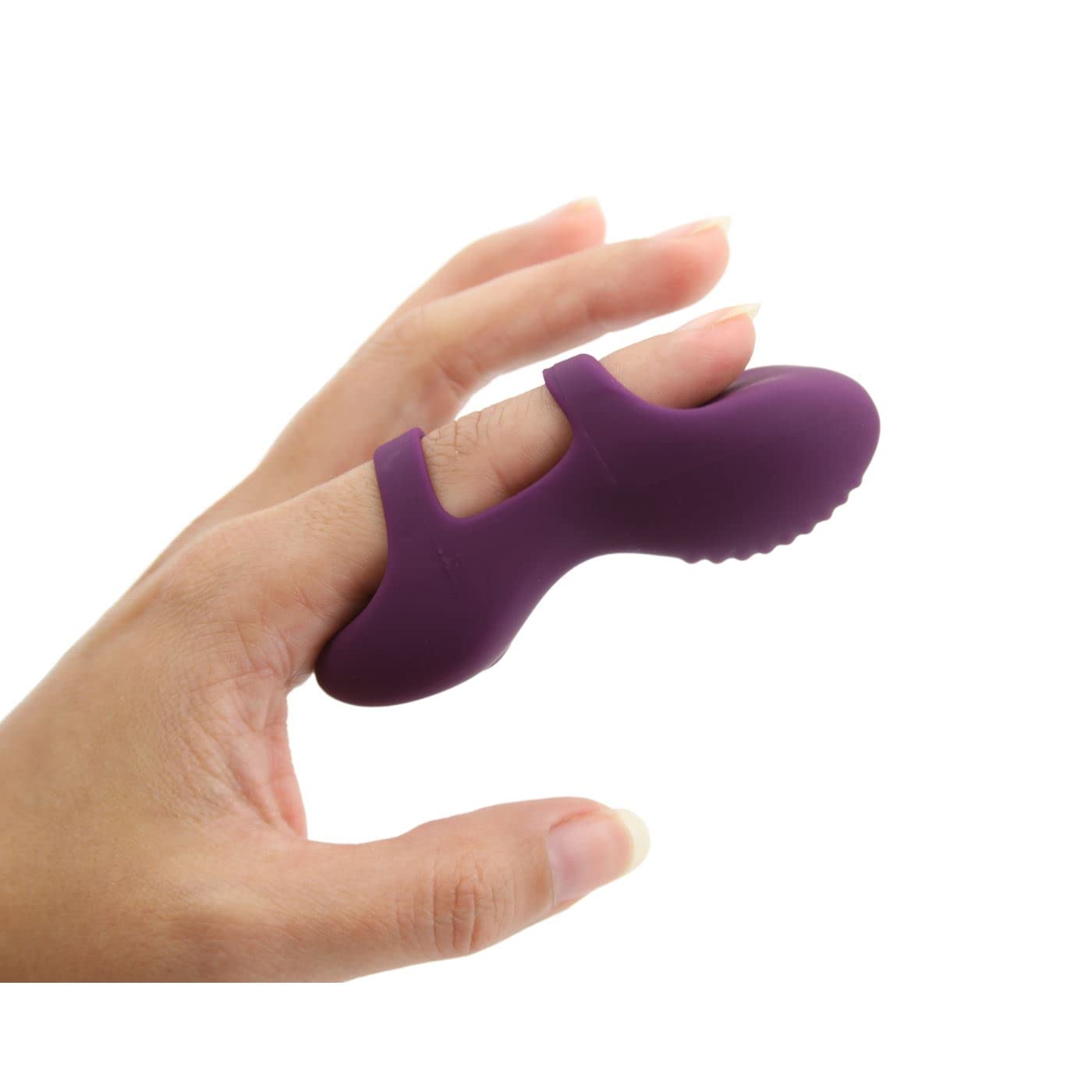 Hypoallergenic Vibrating Finger Sleeve - USB Rechargeable Silicone Massager for Couples & Solo Play | Quiet Ripple Design for Sensual Foreplay & Intimate Pleasure | Perfect Gift for Valentine's Day & Anniversaries