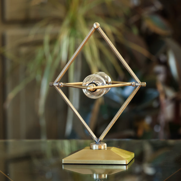Elegant Bronze Diamond Rotating Hourglass Urn - Perfect for Home Decor, Office Desk, and Memorial Keepsakes
