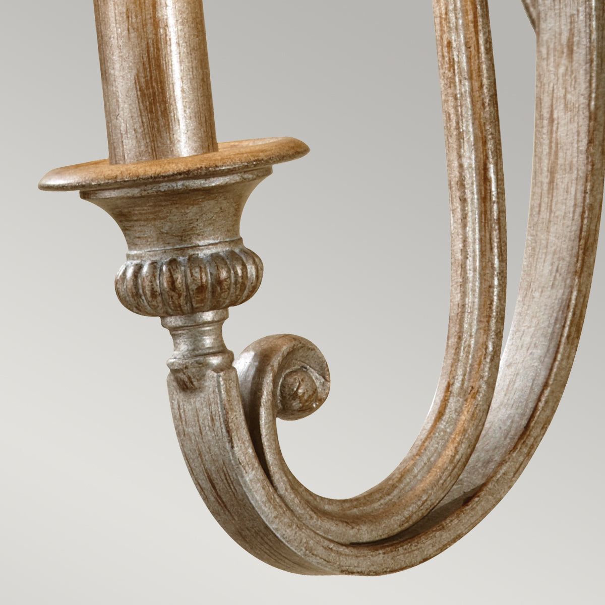 Abbey 1L Wall Light - Silver Sand Finish Modern Sconce for Bedroom, Living Room & Hallway Lighting