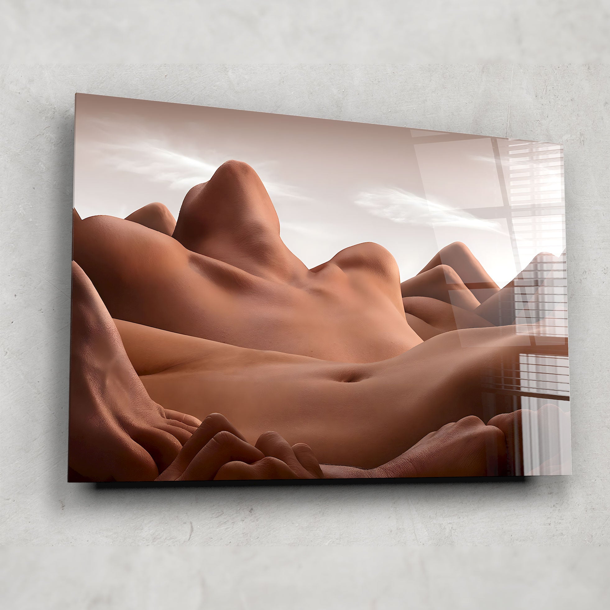 Valley of The Reclining Woman - Abstract Landscape Wall Art Print for Home & Office Decor | Perfect for Living Room, Bedroom or Gallery Wall Display