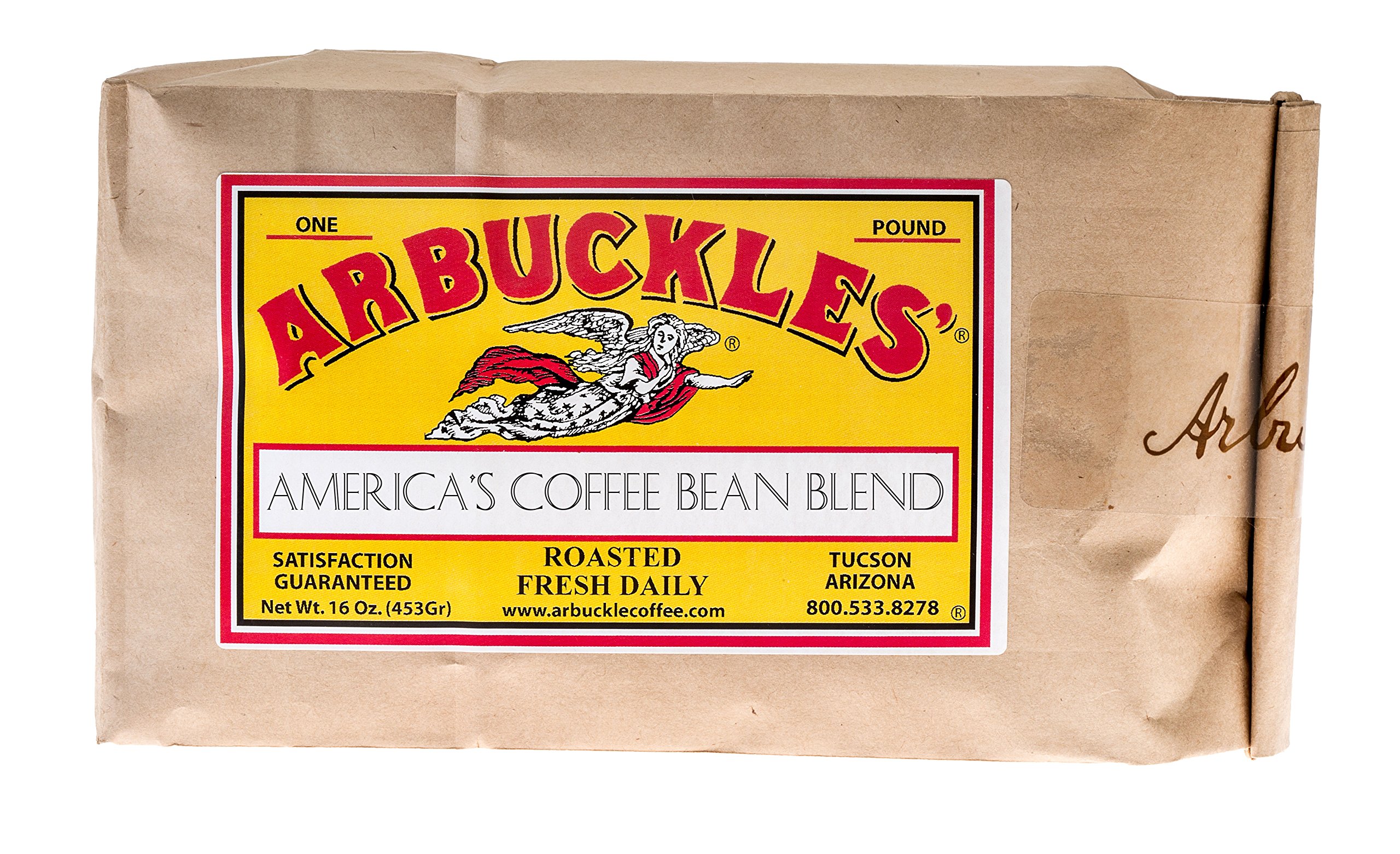 Premium Arbuckle's Whole Bean Coffee - America's Blend | Fresh Roasted Arabica Beans for Drip Coffee & Espresso | Perfect for Home Brewing, Office Use & Gifts
