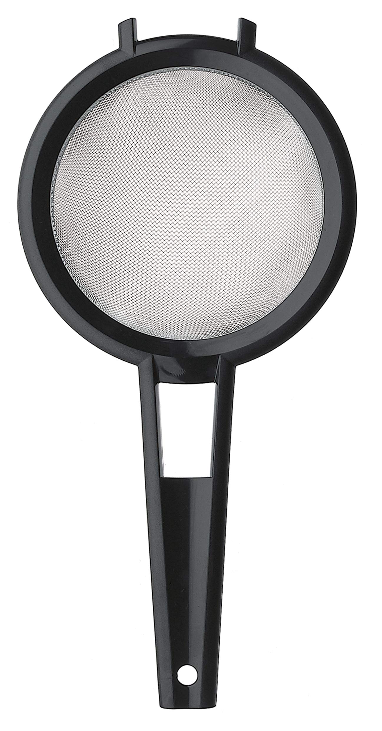 SVEICO Stainless Steel Kitchen Strainer Colander - 30cm x 15cm x 7cm, Black - Perfect for Washing Vegetables, Draining Pasta & Fruits in Modern Kitchens