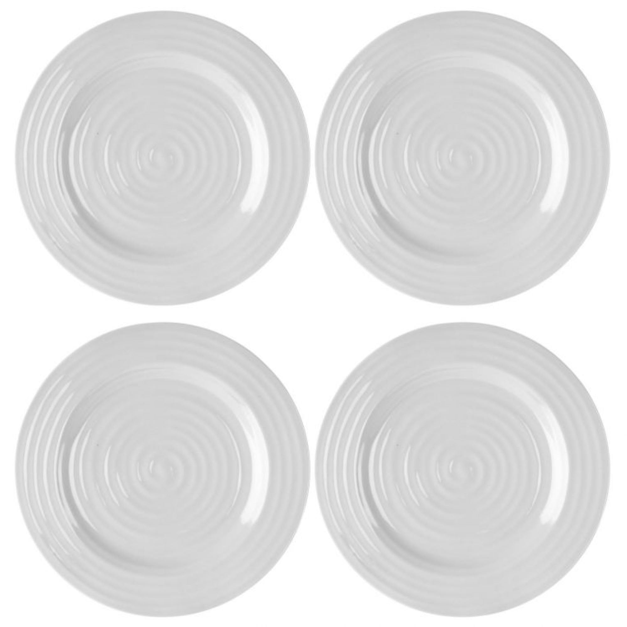Sophie Conran Grey Porcelain Dinner Plates Set of 4 - 11 Inch Microwave & Dishwasher Safe - Elegant Dining for Pasta, Appetizers & Main Courses - Perfect for Dinner Parties & Everyday Use