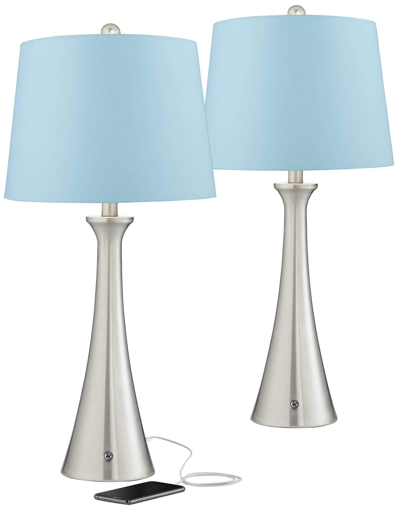 360 Lighting Karl Modern Table Lamps Set of 2 - 27.5