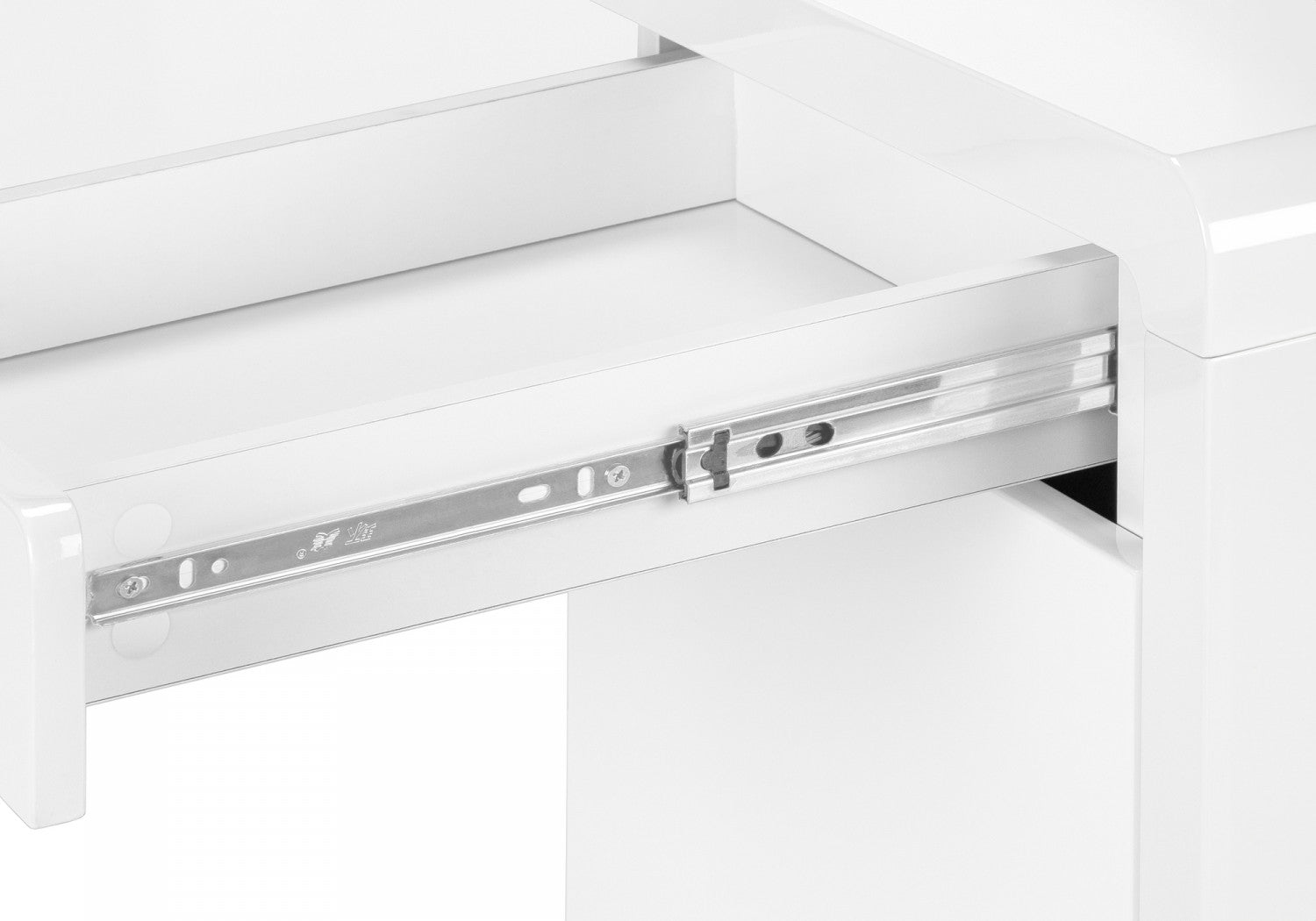 Mysa Desk - Modern White Writing Desk for Home Office, Study & Workspace | Sleek Design & Durable Construction | Perfect for Remote Work, Online Classes & Small Spaces