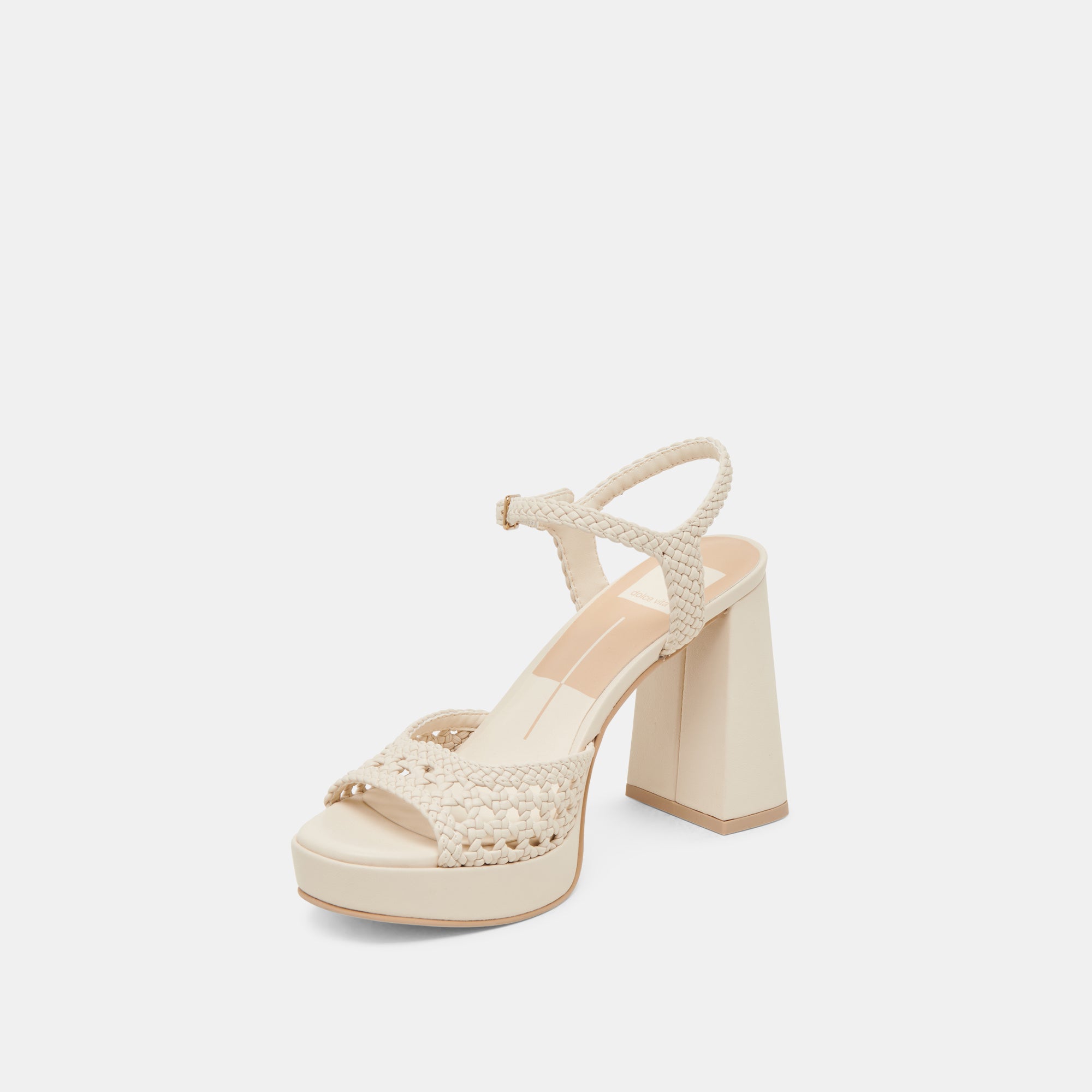 PEYTEN HEELS CREME WOVEN STELLA - Women's Fashion High Heel Sandals for Party, Wedding & Evening Events