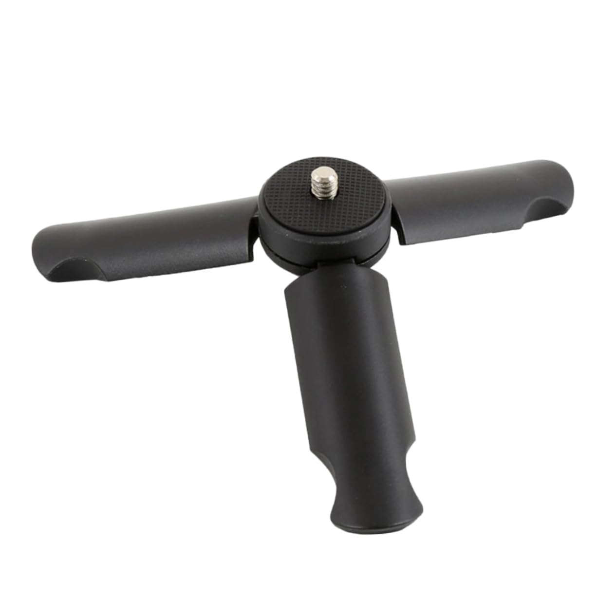 Veemoon Mini Phone Tripod Stand - Universal 3/4 Inch Thread, Compact Desktop Tripod for Smartphones - Perfect for Vlogging, Live Streaming & Video Calls (Black)