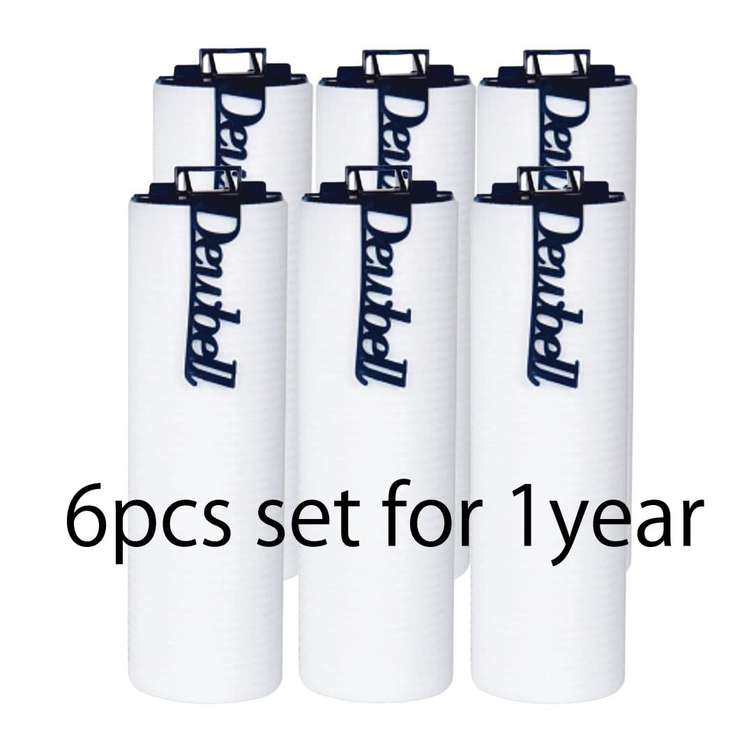 Premium Water Filter Cartridge Refill (6-Pack) - Removes Rust, Chlorine & Harmful Contaminants | For Under Sink, Countertop & RV Water Purification Systems