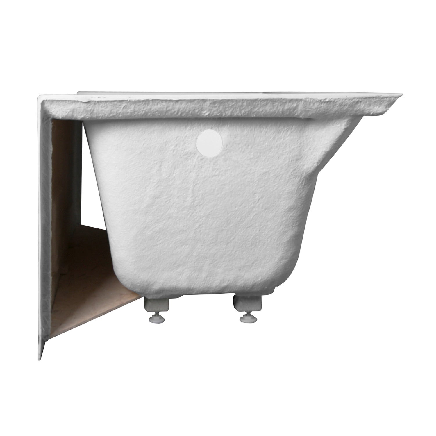 Aqua Eden VTAP603022R 60-Inch Acrylic Rectangular 3-Wall Alcove Bathtub - Anti-Slip Surface, Right-Hand Drain, Glossy White - Perfect for Small Bathrooms, Spa-Like Relaxation & Modern Home Decor