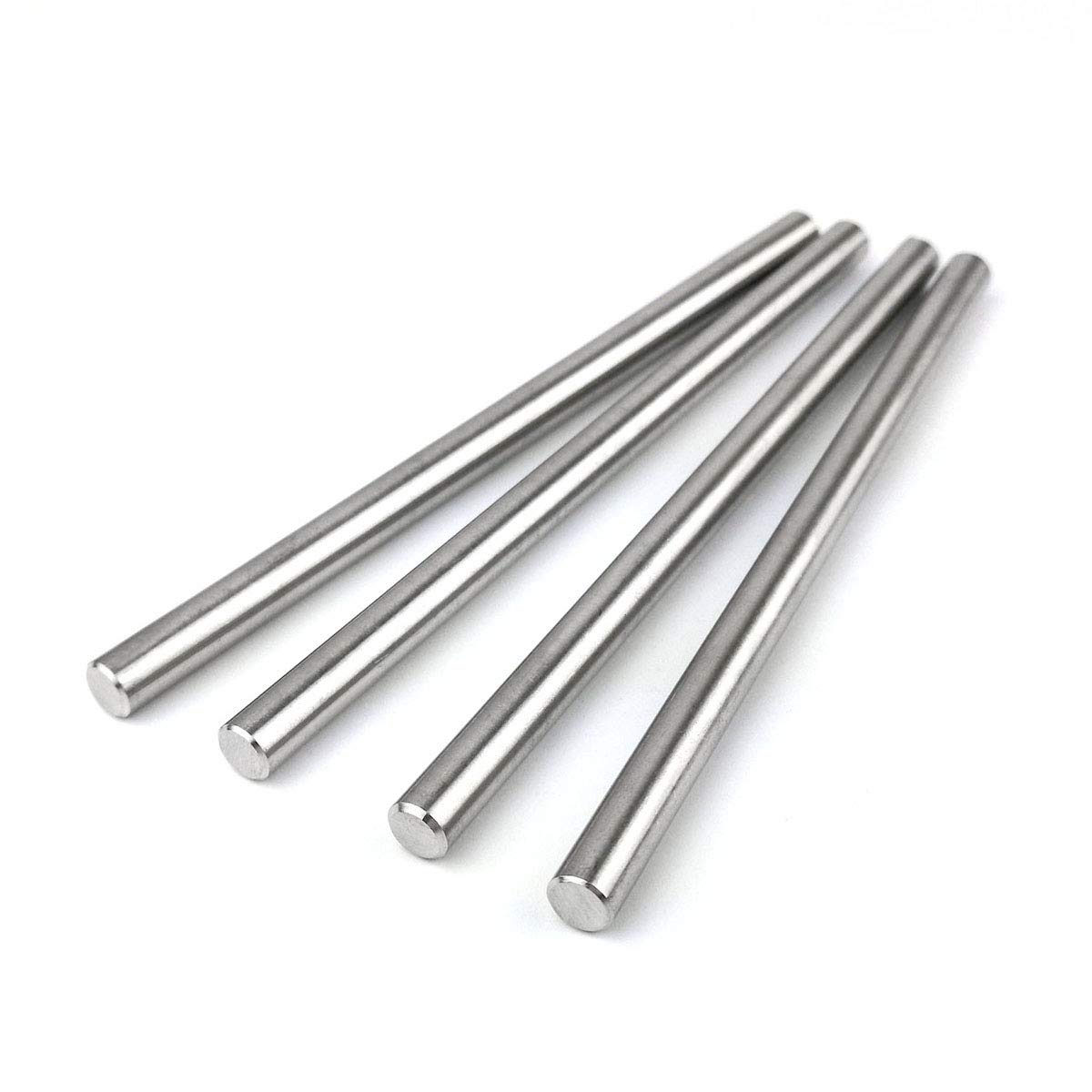4PCS 8x150mm Stainless Steel Round Rods Dowel Pins - Heavy Duty Shelf Support Pegs for Cabinet, Furniture & DIY Shelving - Rust-Resistant Fastening Elements for Home Organization & Storage Solutions
