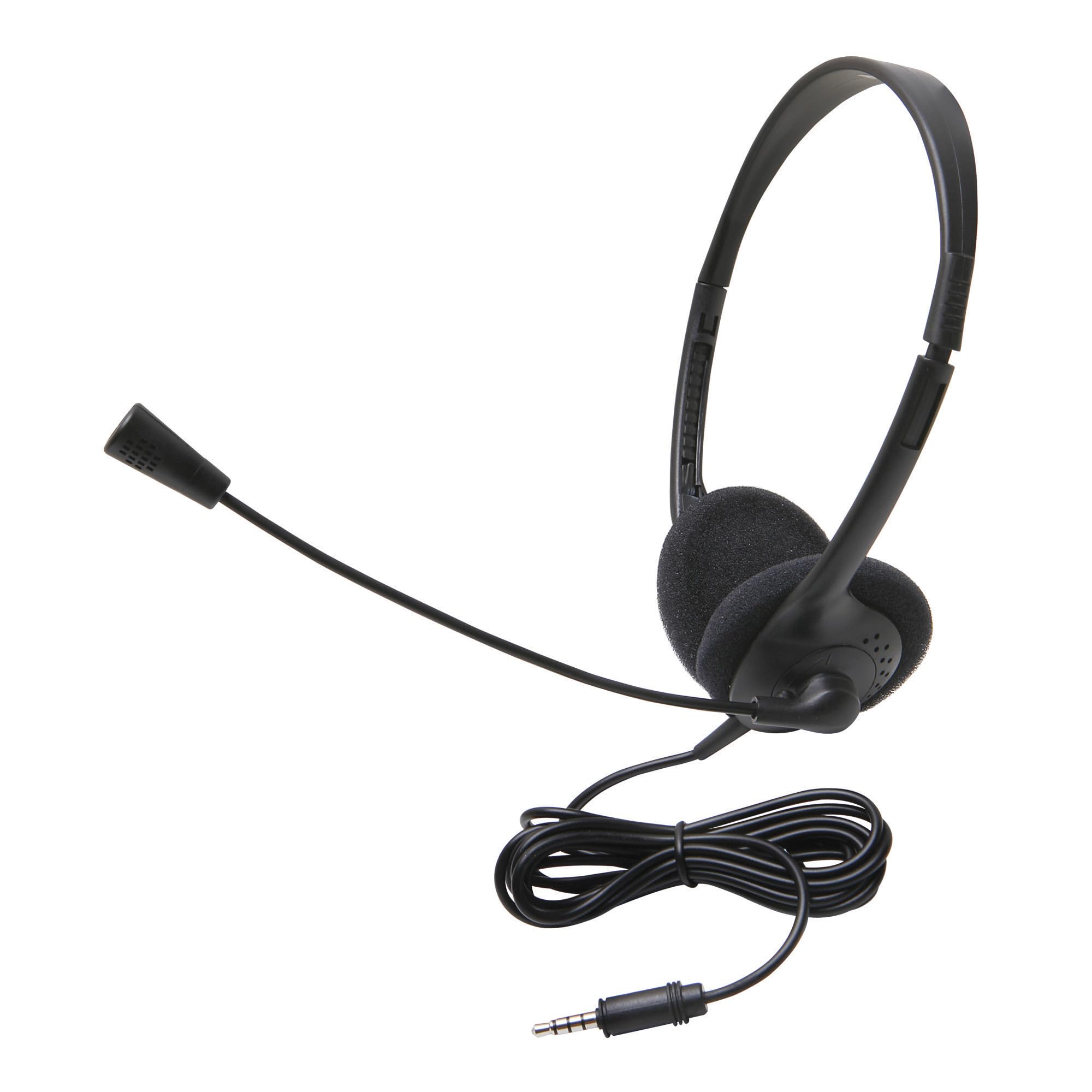 Califone 3065AVT Lightweight Stereo Headphones for Students - Adjustable Headband, Durable Recessed Wiring, 3.5mm Plug - Perfect for Classroom Learning, Online Education & Multimedia Use