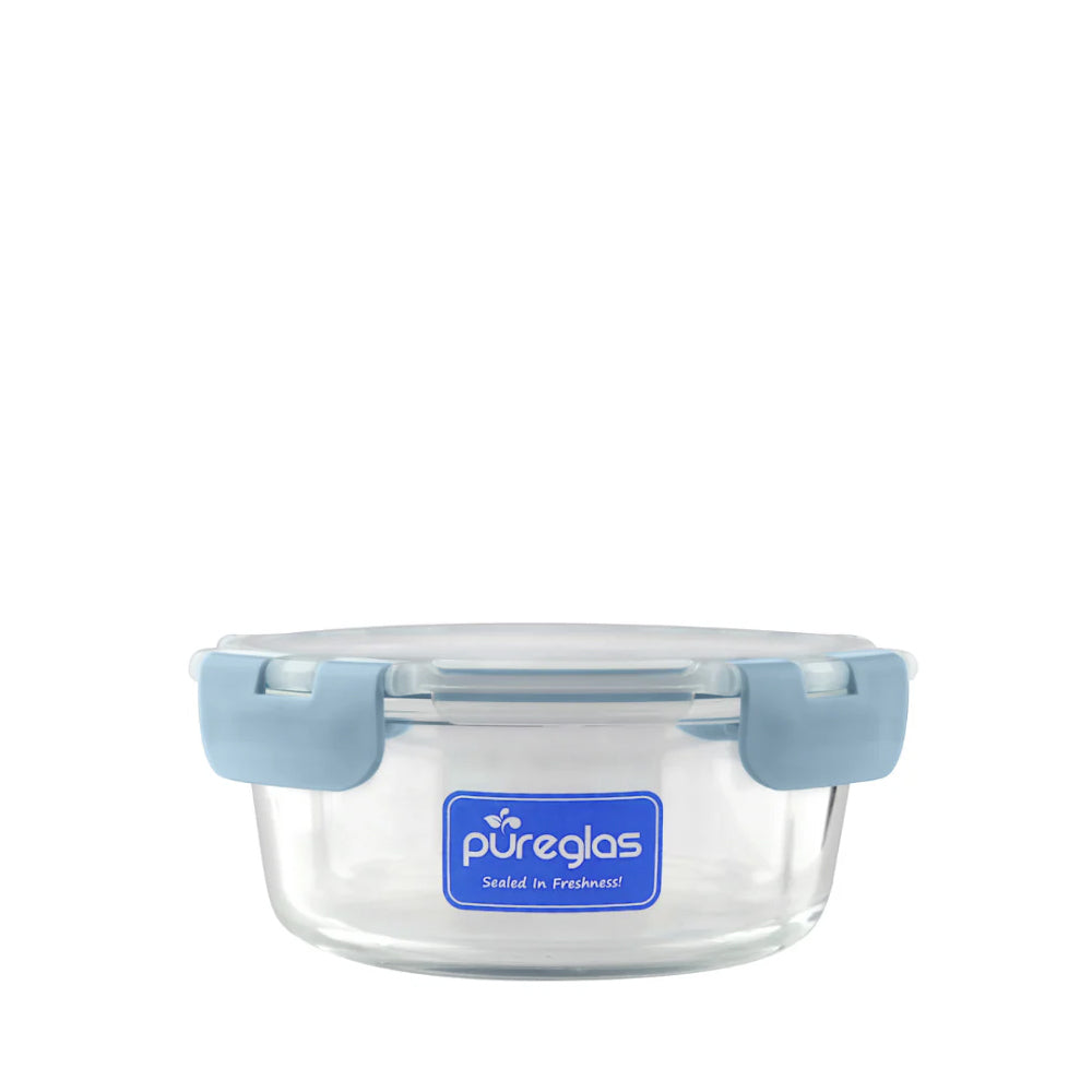 La Gourmet 650ml Pure Glass Collection - 100% Borosilicate Glass Food Storage Container - Microwave & Oven Safe for Meal Prep, Leftovers & Kitchen Organization