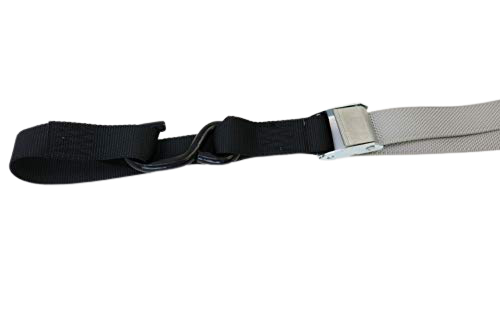 1.5 x 6 Feet Heavy Duty Gray Motorcycle Tie Down Straps with Cam Buckle - 500 lbs Weight Limit - Secure Your Bike for Transport, Storage & Road Trips