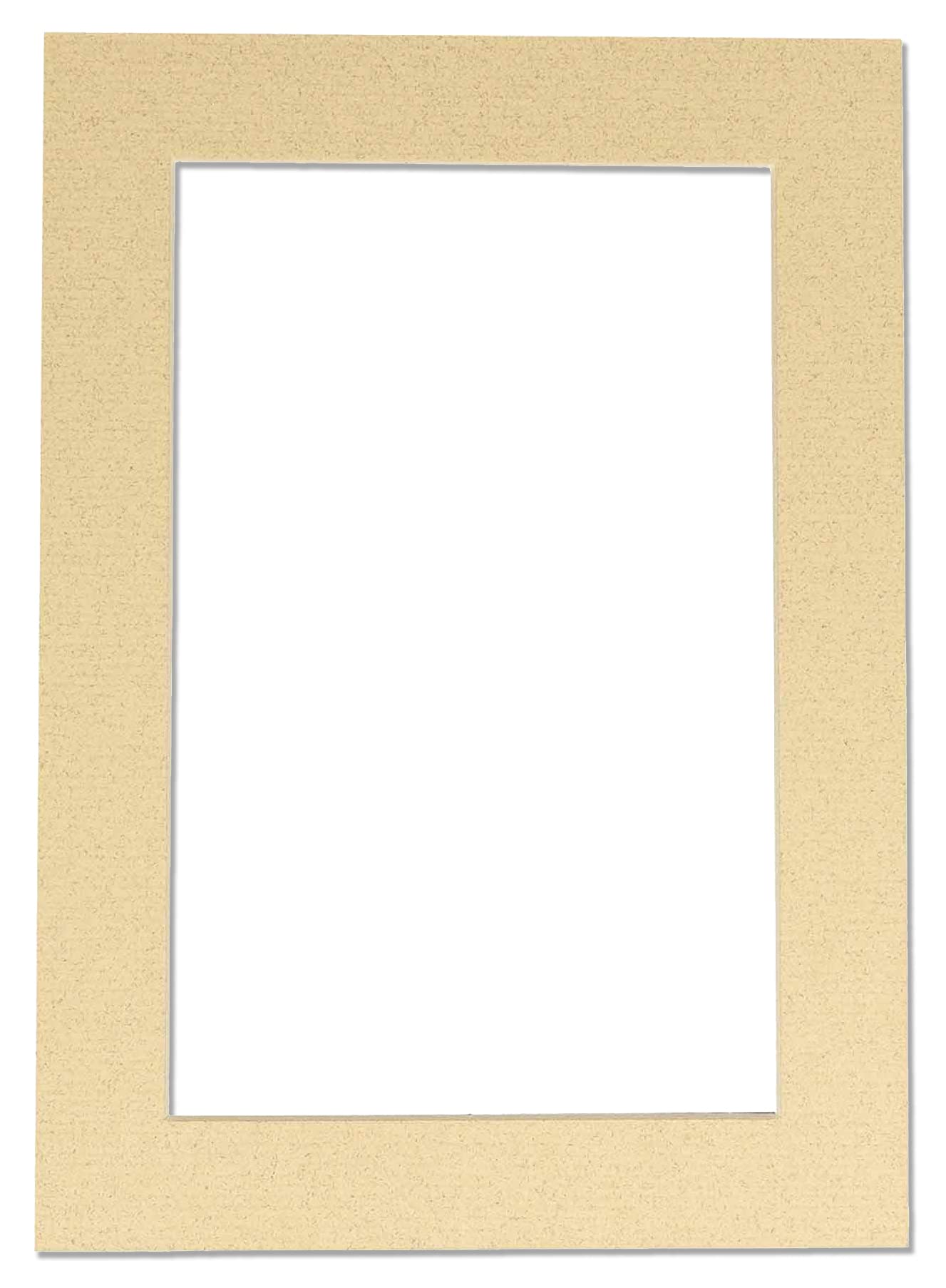16x20 Acid-Free Tan Picture Matboard - Precut Bevel Cut Mat for 11x14 Photos & Art - Fits Standard 16x20 Frames - Perfect for Home Decor, Gallery Displays & Professional Presentations
