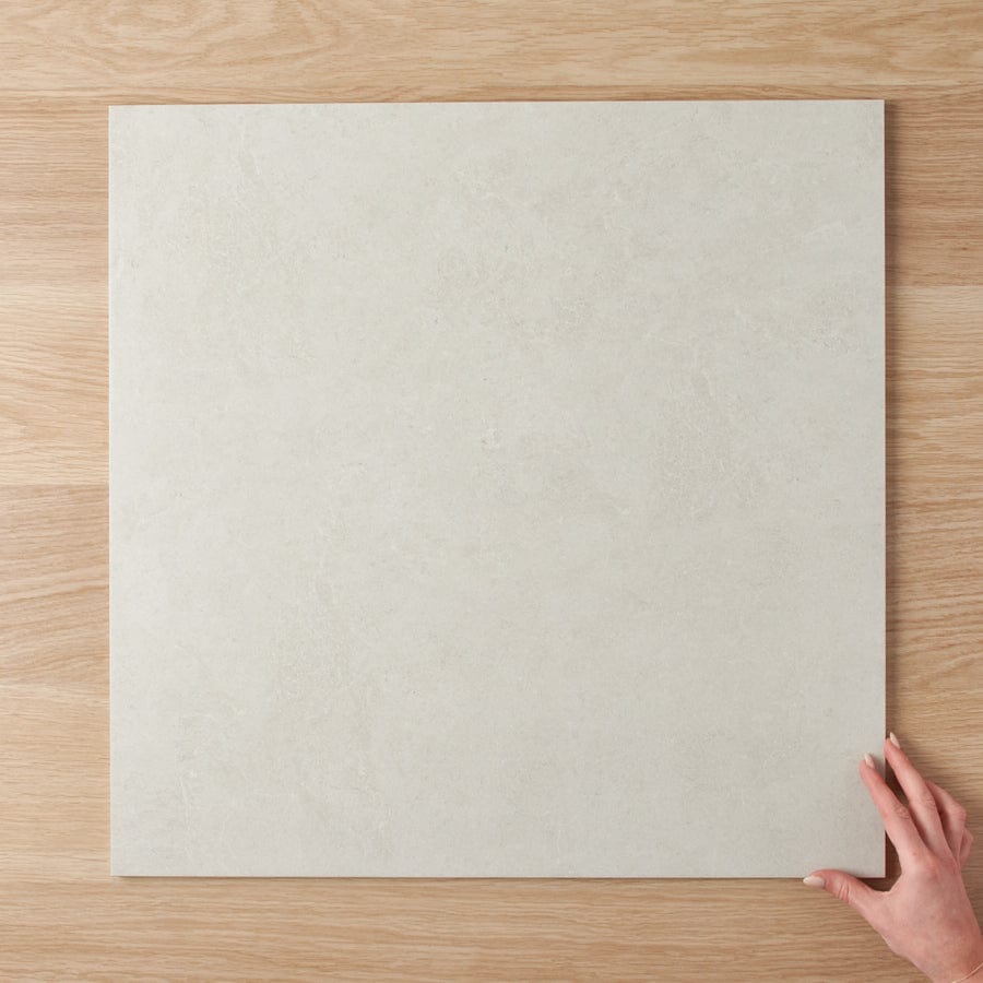 Sydney Matte White Stone Look Tile - Premium Porcelain Floor & Wall Tiles for Kitchen, Bathroom, Living Room & Outdoor Decor