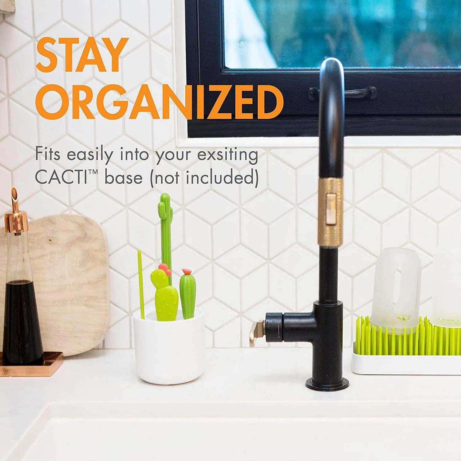 Boon Cacti Baby Bottle Cleaning Brush Replacement - Durable & Safe for Infant Bottles, Sippy Cups, and Breast Pump Parts - Perfect for Newborn Feeding Essentials