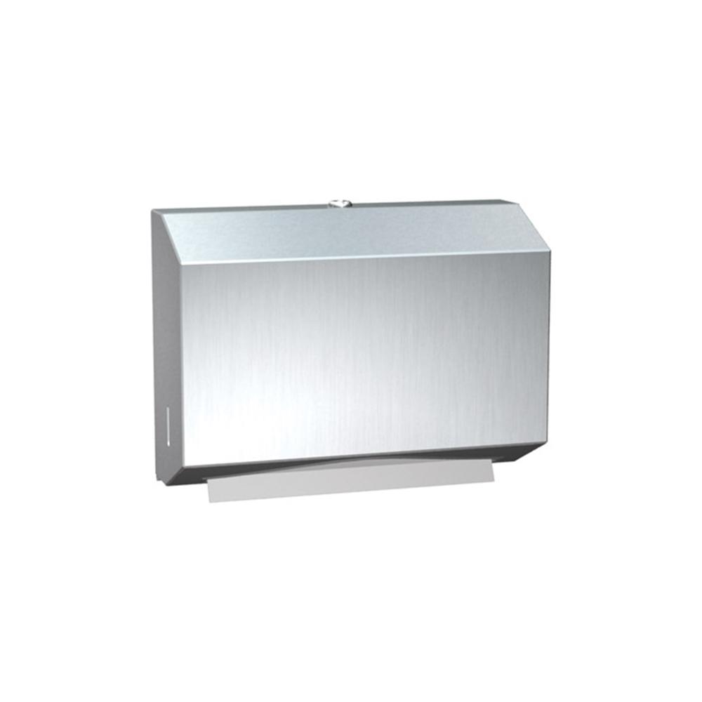 ASI 0215 Surface Mounted Paper Towel Dispenser - Satin Finish | Ideal for Restrooms, Kitchens & Commercial Spaces